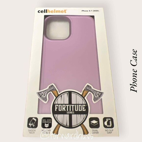 Cellhelmet Fortiitude Series iPhone 6.7” (2020) Lilac Blossom Purple Case - Picture 1 of 8